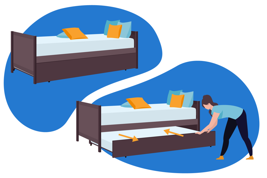 ouverture pratique facile canape lit gigogne